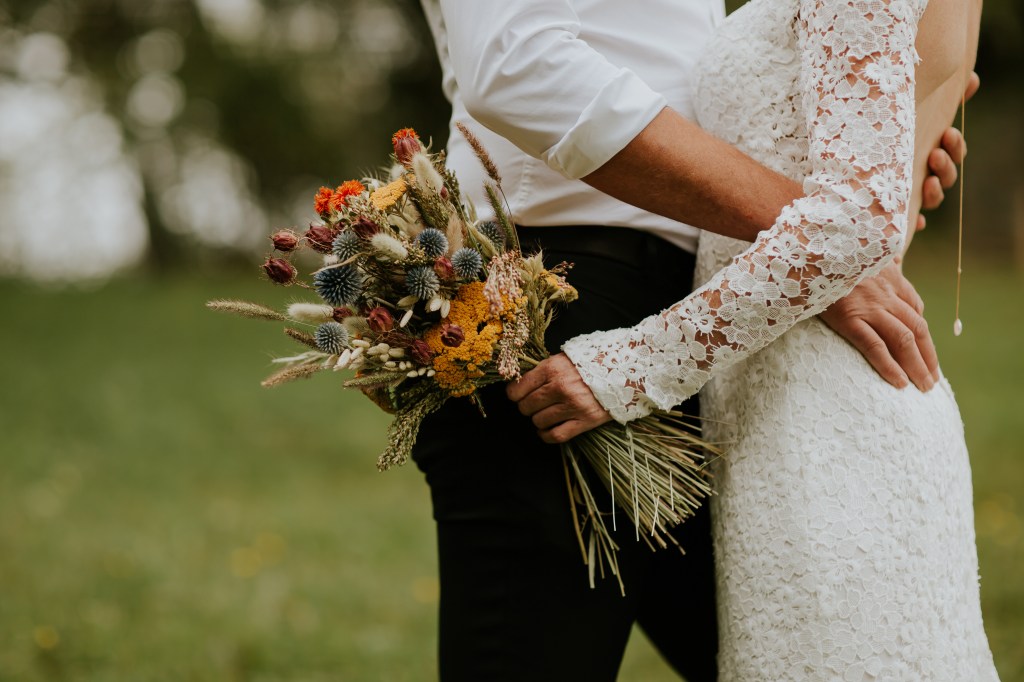 bouquet de mariée fleurs séchées