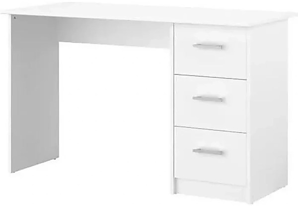 bureau droit 3 tiroirs