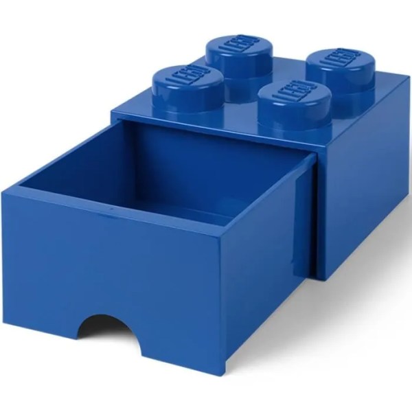 boîte de rangement lego bleu