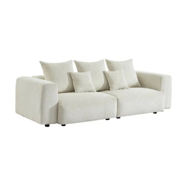 canapé déhoussable velours côtelé