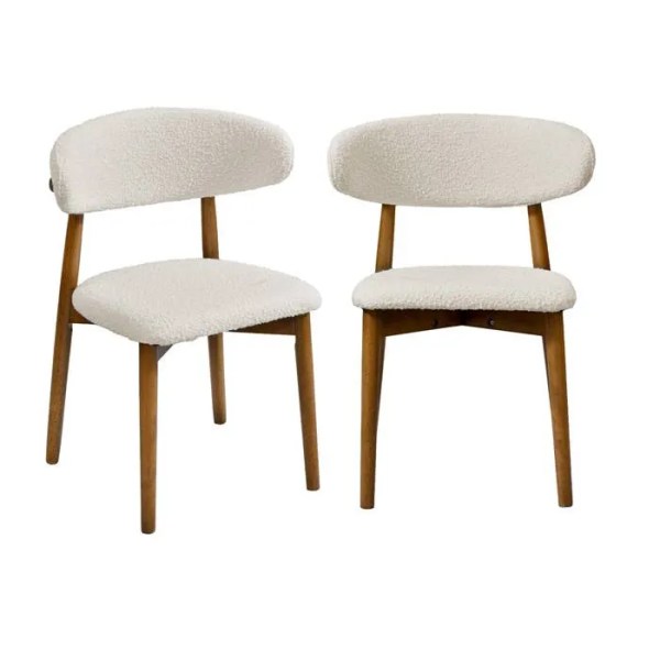 chaise noyer bouclette