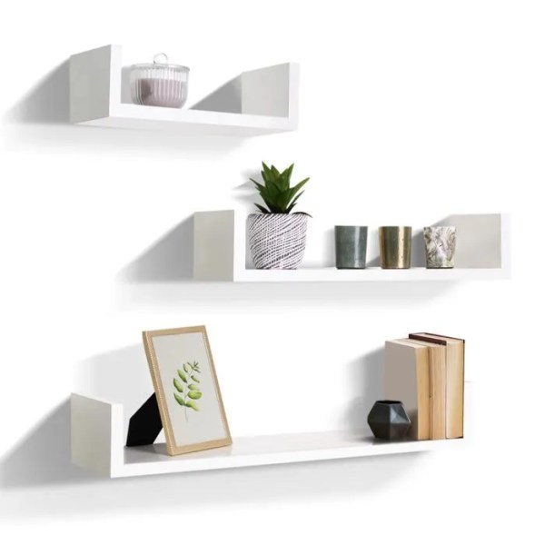 lot de 3 étagères murales
