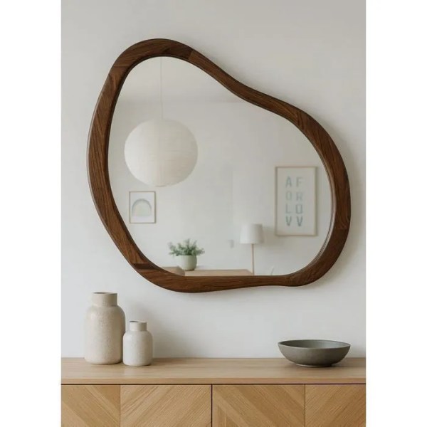 miroir bois massif