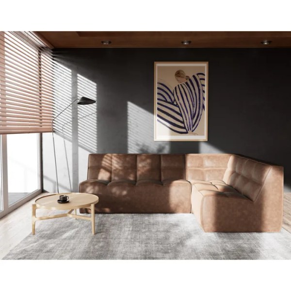 canapé modulable d'angle réversible 4 places