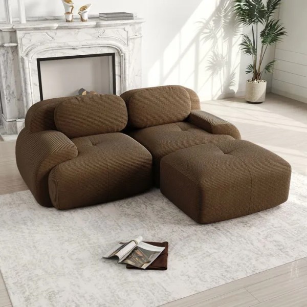 canapé d'angle modulable 2 places