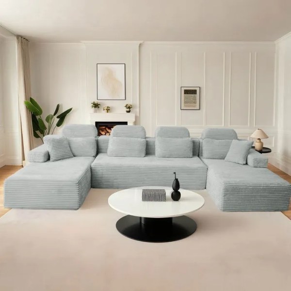 canapé modulaire 2 méridiennes