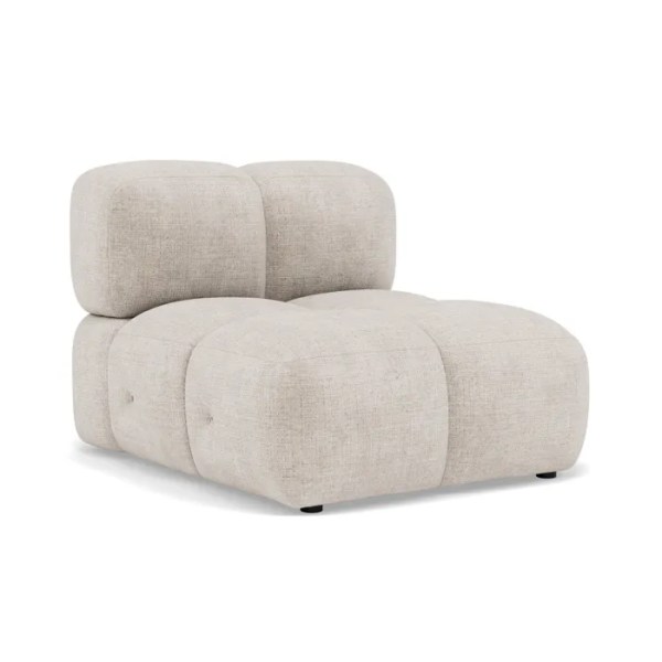 module d'assise velours beige