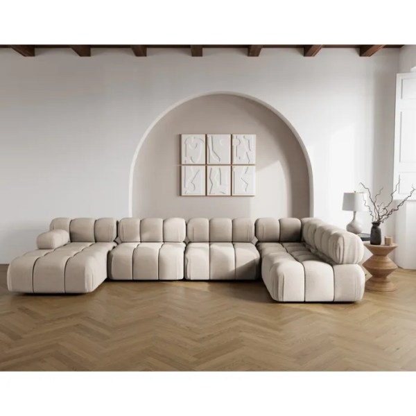 canapé panoramique modulable 7 places