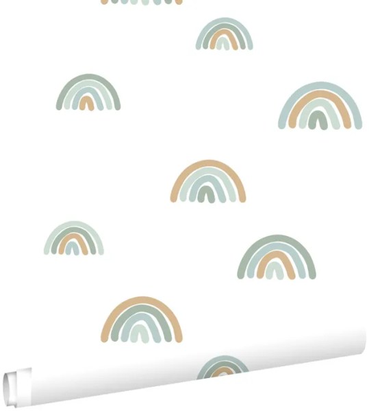 papier peint enfant arc-en-ciel