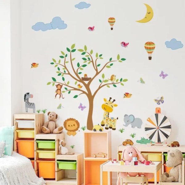 sticker mural enfant animaux