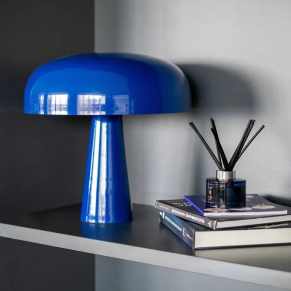lampe champignon bleu