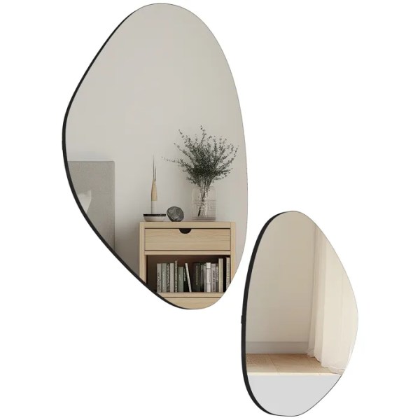lot de 2 miroirs muraux