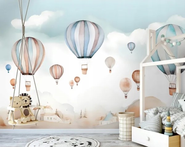 papier peint enfant ballons