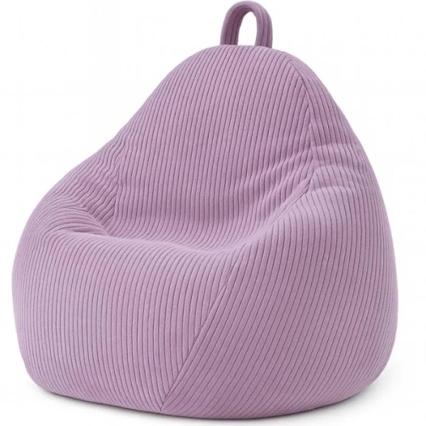 pouf poire velours côtelé